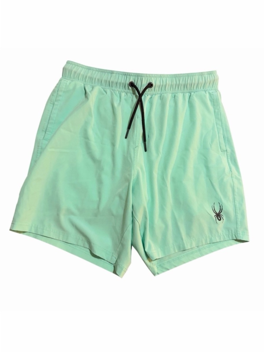 Spyder Mint Green Athletic Shorts Small Drawstring Lounge Activewear